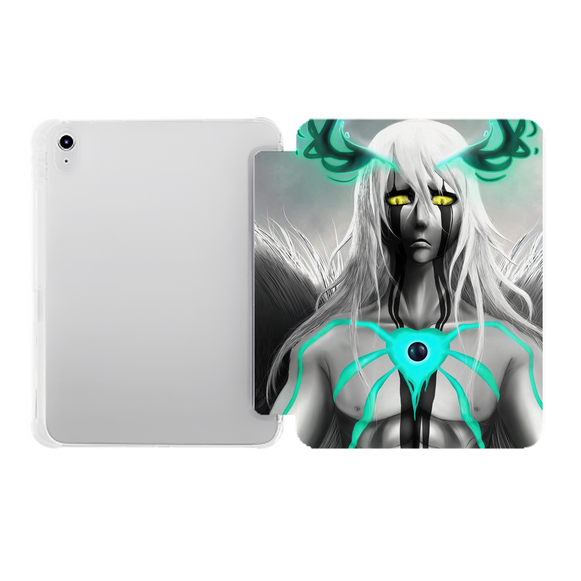 （画像用） ブリーチ BLEACH IPad ケース ペン収納付き 三つ折りスタンド PUレザー×シリコン 対応機種9.5/10.5/10.9インチ